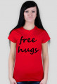 Koszulka damska "free hugs"