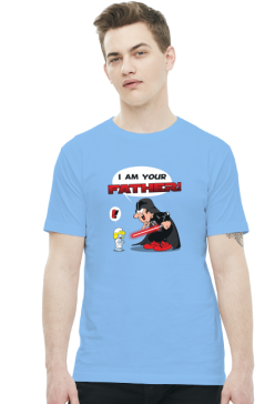 GeekWear - Smerf Wars, Smerfy, Smurfs,  Star Wars, Gwiezdne Wojny, Vader - koszulka męska