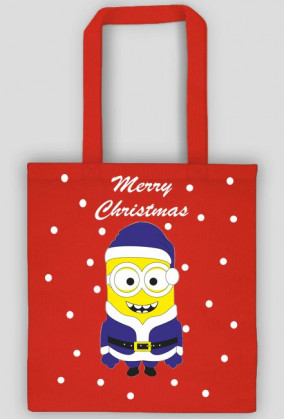Torba ekologiczna "Minionek świąteczny"
