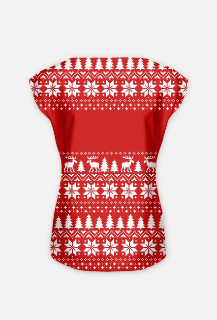 Koszulka damska z nadrukiem dwustronnym "Merry christmas"