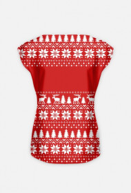 Koszulka damska z nadrukiem dwustronnym "Merry christmas"