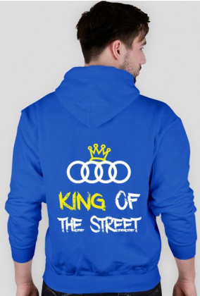 Bluza z kapturem "KING OF THE STREET" wszystkie kolory (tyl)