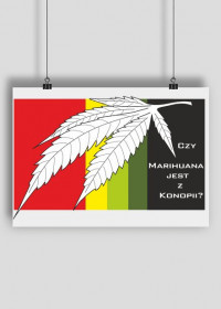 Plakat - Czy Marihuana jest z konopii
