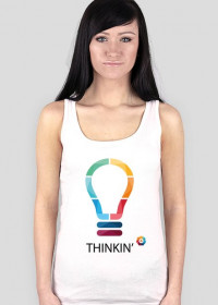 Thinkin' t-shirt kobiecy (Akademia Kreatywości)