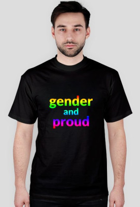 Gender and Proud rainbow