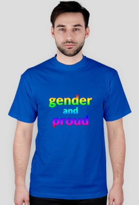 Gender and Proud rainbow