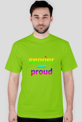 Gender and Proud rainbow