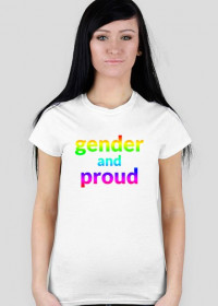 Gender and Proud rainbow