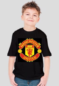 Koszulka ManUtd czarna dziecięca