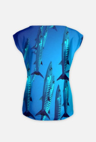 T-shirt damski - BARAKUDA zadruk dwustronny