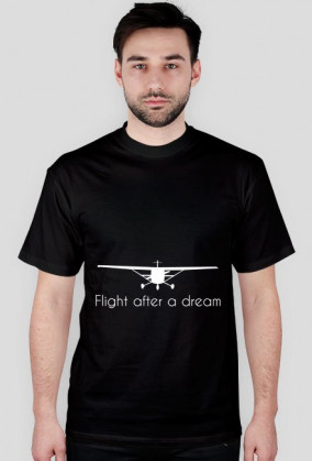 Koszulka "Flight after a dream-C White" AviationWear