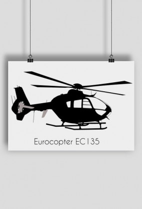 Plakat poziomy "Eurocopter EC135" AviationWear