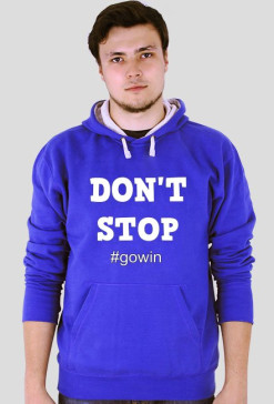 Bluza z kapturem "DON'T STOP"