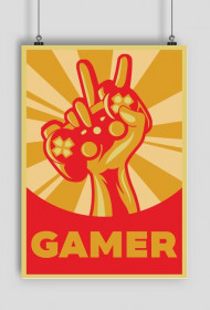 Plakat. Peace&game.