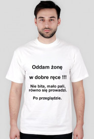 Oddam żonę.