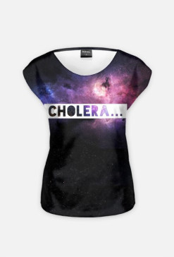 T-shirt bez rękawów dziewczyn "Cholera...}