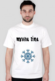 mroźna zima mężczyzna