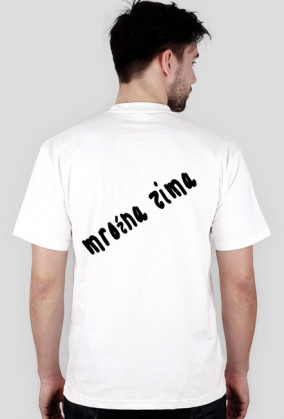 mroźna zima mężczyzna