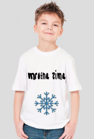 mroźna zima chłopiec