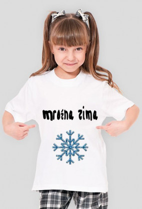 mroźna zima dziewczynka