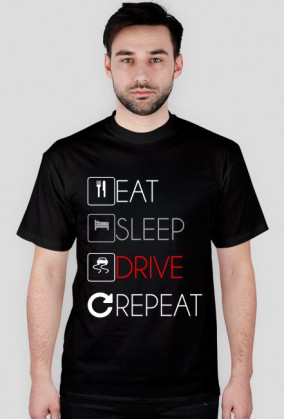 EAT SLEEP DRIVE v2 Różne kolory