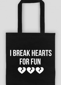 Eko bag "I break hearts"