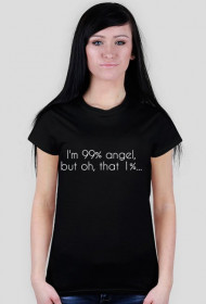 T-shirt "I'm 99% angel"
