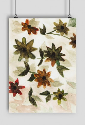 PŁATKI - Primrose&Pansy, farby wodne