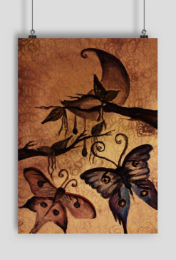 NOC - Primrose&Pansy, farby wodne