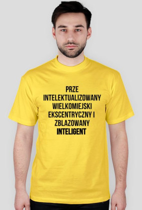 Zblazowany Inteligenty - Czarny tekst