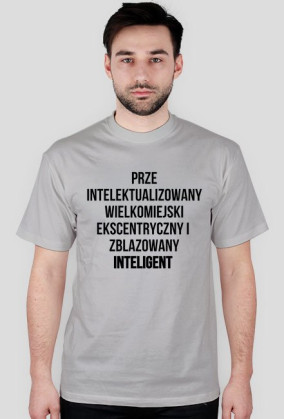 Zblazowany Inteligenty - Czarny tekst