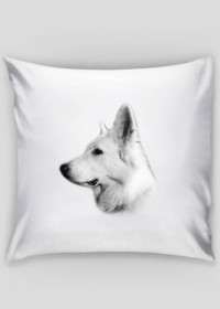 Daron White Dog Pillow