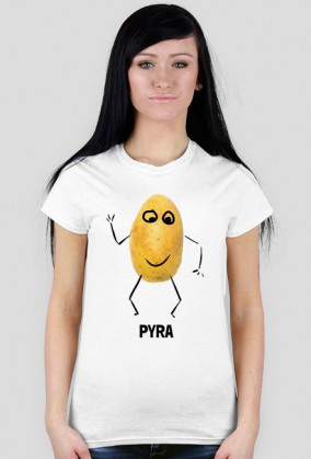 Koszulka z zabawnym nadrukiem "Pyra"
