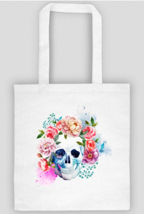 Watercolor Skull Bag