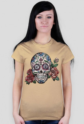 HandPainted Skull Woman
