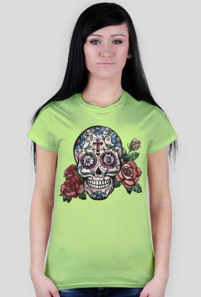 HandPainted Skull Woman