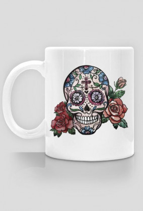 HandPainted Skull Mug