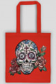 HandPainted Skull Bag