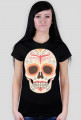 Orange Skull Woman