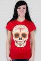 Orange Skull Woman
