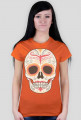 Orange Skull Woman