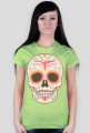 Orange Skull Woman