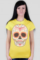 Orange Skull Woman