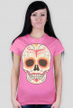 Orange Skull Woman