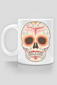 Orange Skull Mug