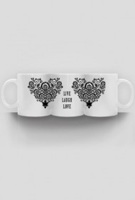 Kubek folkowe serce - Isabellarte