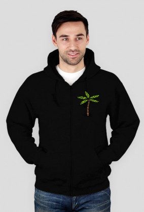 Flamingo Zip Up Hoodie