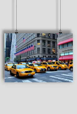 Yellow USA Cab