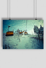 Chairlift in the Polish mountains