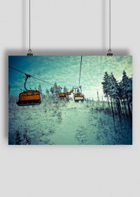 Chairlift in the Polish mountains